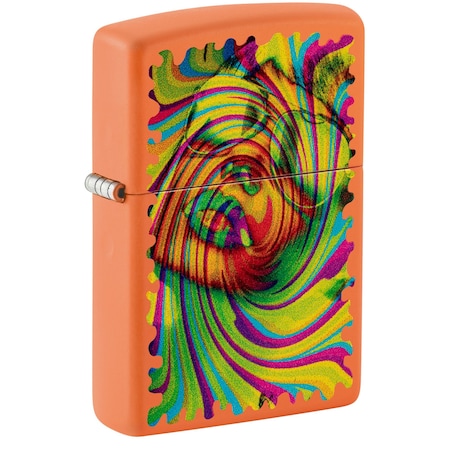 Zippo Sunglass Woman Design Orange Matte Pocklet Lighter 48580